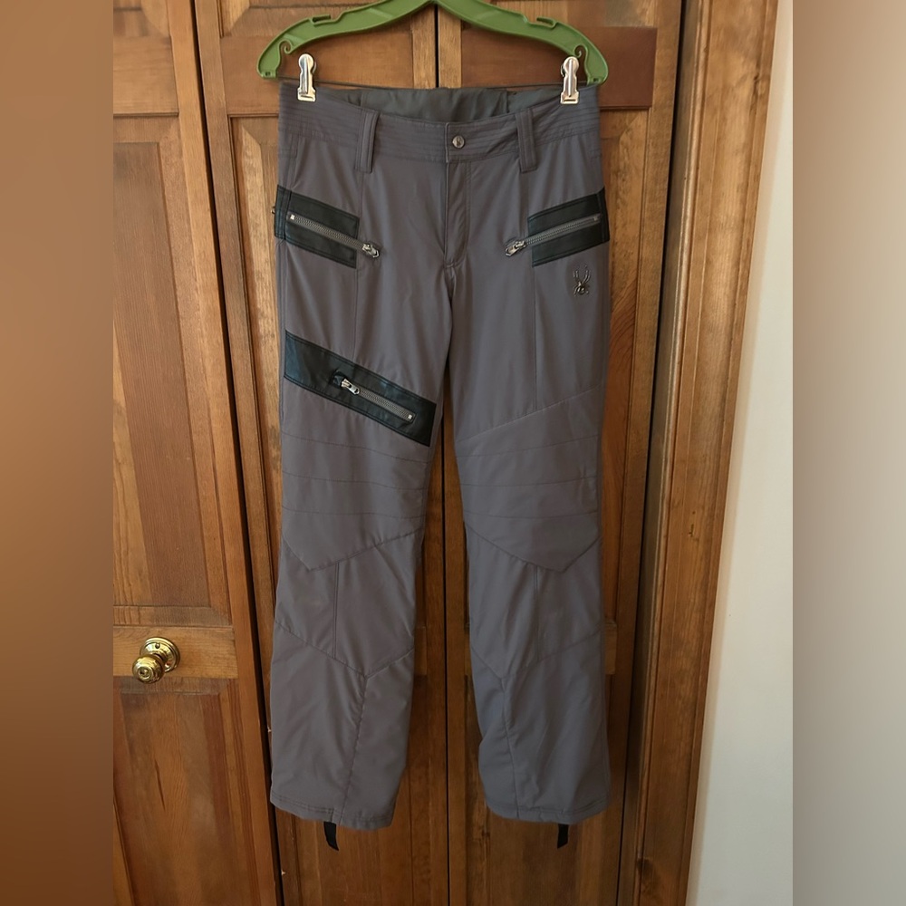 Spyder Women's Sz 8 Grunge Grey Insulated Snow/Ski/Snowboarding/Winter Pants